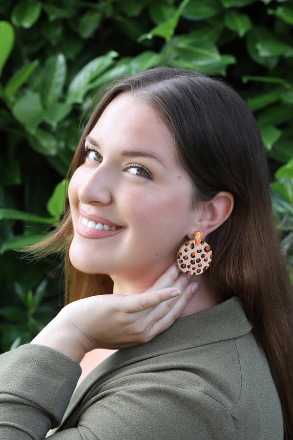 Leopard pattern earrings Ulu