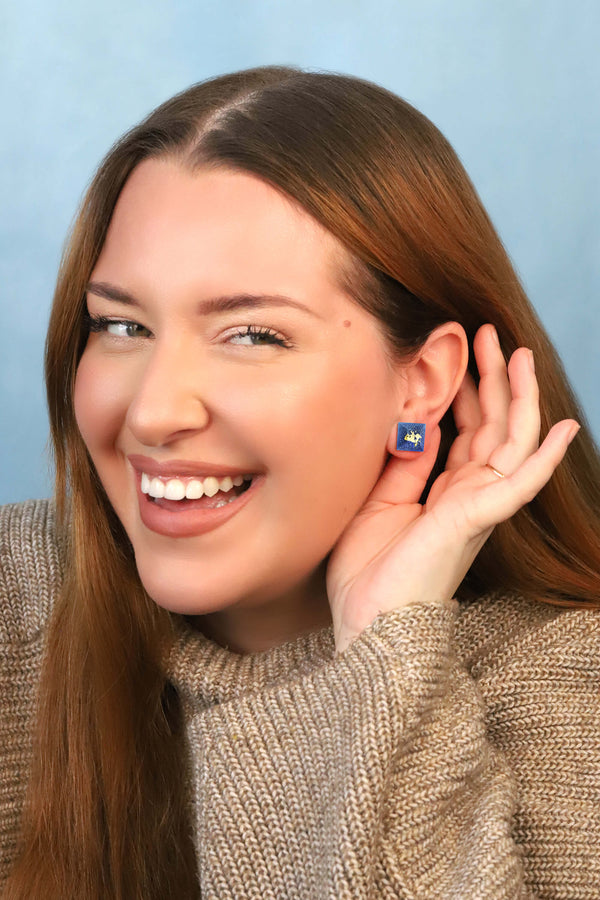 Tiny Parfait Square Studs