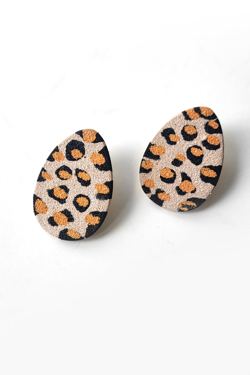Boucles d'oreilles Sangatte motif Léopard Graou Graou