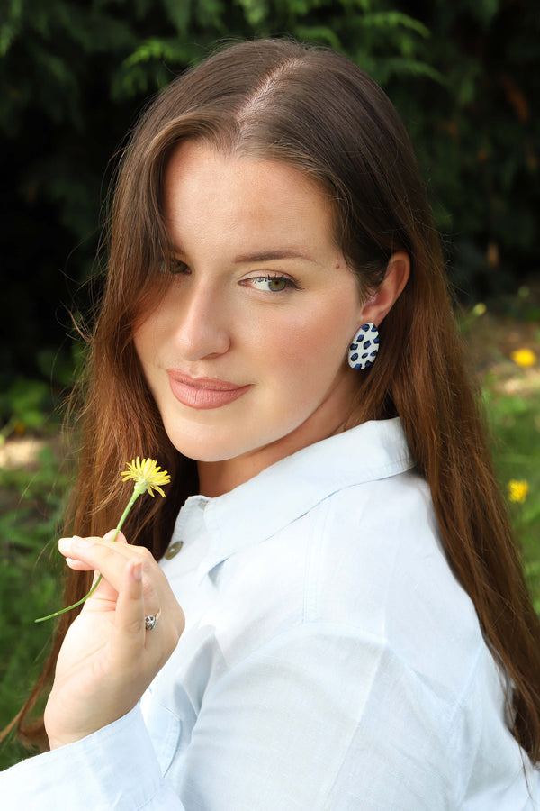 Boucles d'oreilles Sangatte motif Léopard Graou Graou