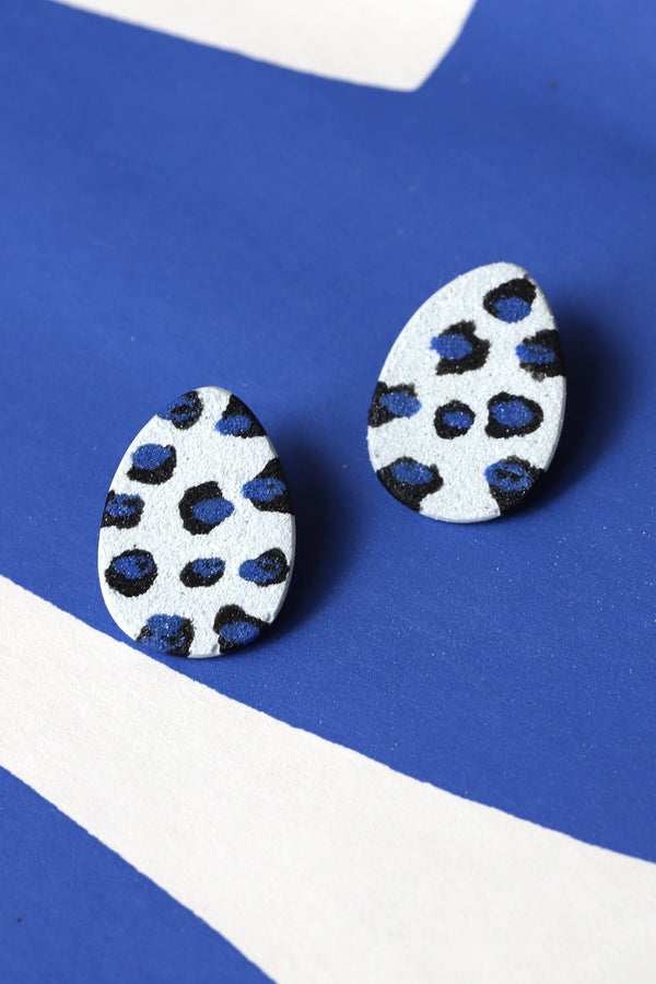 Boucles d'oreilles Sangatte motif Léopard Graou Graou