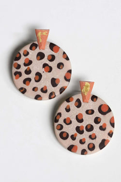 Leopard pattern earrings Ulu