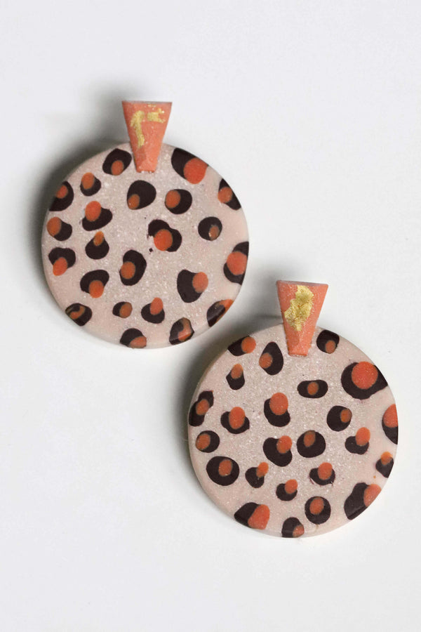 Leopard pattern earrings Ulu