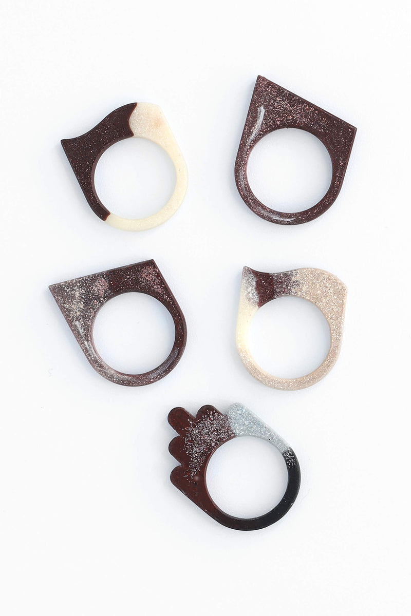 Colorful self-defense unique rings - size 7 US – Bijoux Pépine